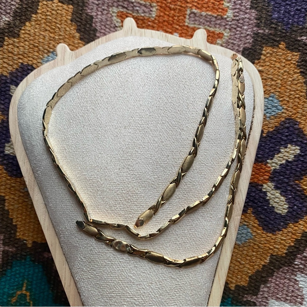 BEAUTIFUL SOLID 10K YELLOW GOLD VINTAGE Hugs & Kisses XOXO Matching Set 10K - Picture 11 of 15